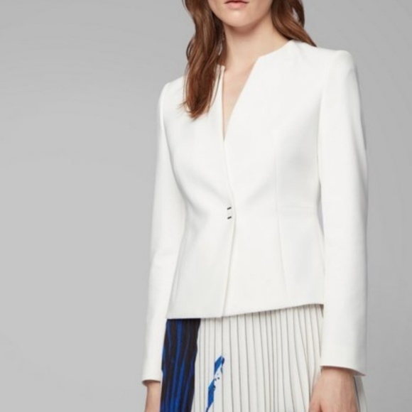 Hugo Boss Jackets & Blazers - Hugo Boss jisula ponte white blazer jacket